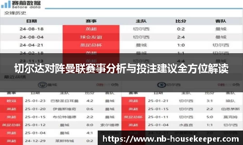 切尔达对阵曼联赛事分析与投注建议全方位解读